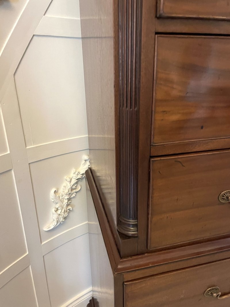 Antique 18th Century George III Mahogany Chest on Chest of Drawers - Image 7